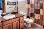 Lower level full bath with tub/shower combo